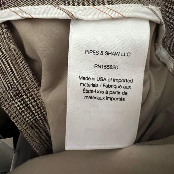 New Veronica Beard Arte Check Tailored Crop Pant in Size 8 - Picture 10 of 15